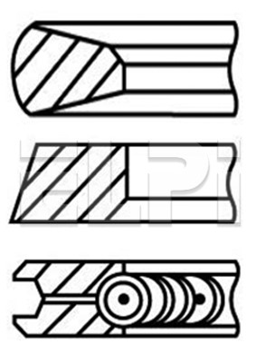 Set segmenti piston LP182 2245 STD ELPI